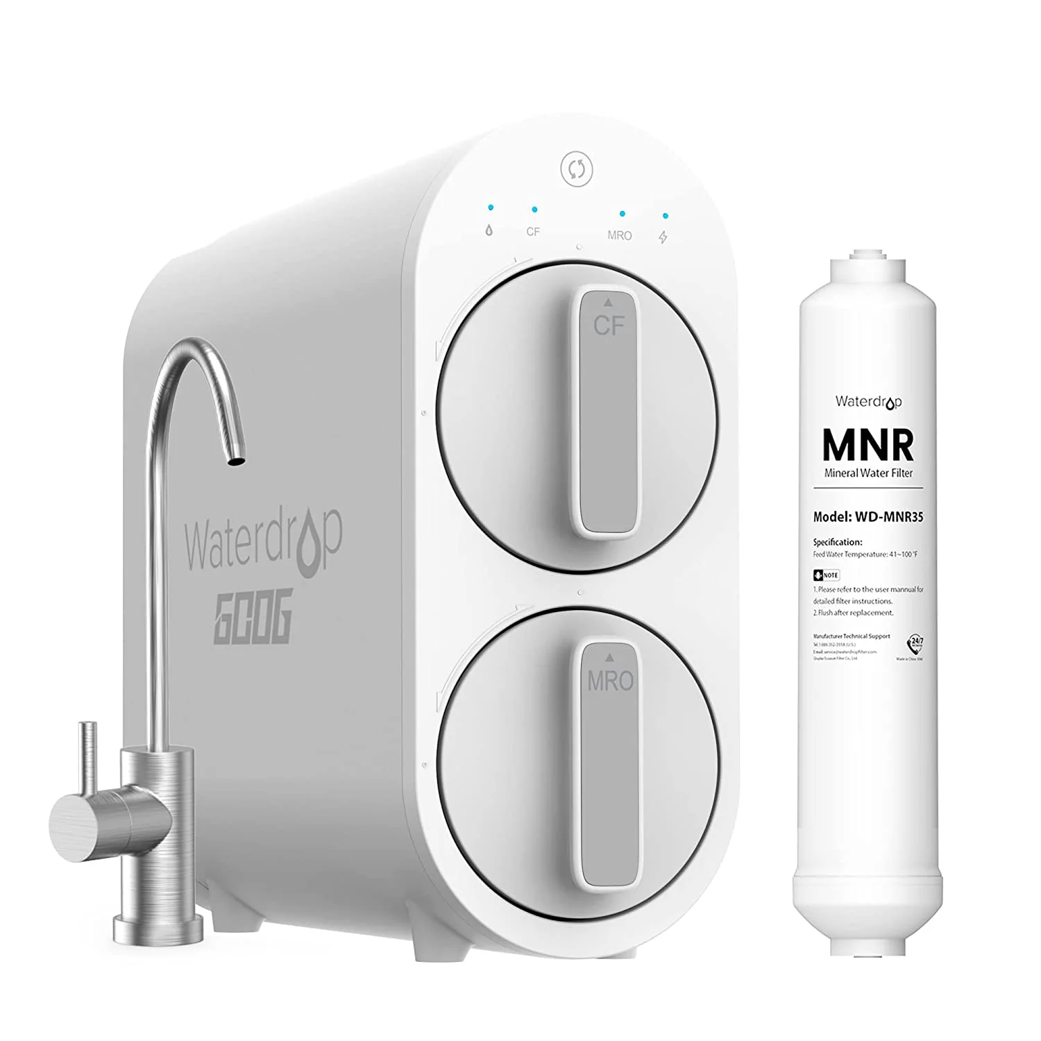 Waterdrop G2P600 Remineralization RO Water Filtration System for Home - Image 4