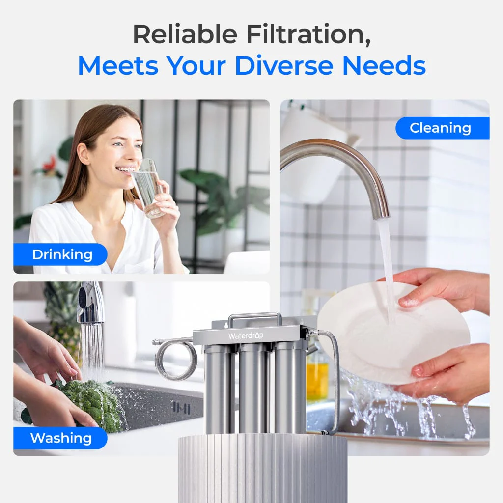 6-stage Under Sink Ultrafiltration Stainless Steel Water Filter System Waterdrop TST-UF - Image 9