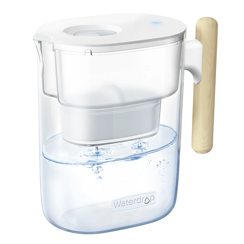 Waterdrop Chubby Pitcher Water Filter with Wooden Handle PT-04 - Image 3
